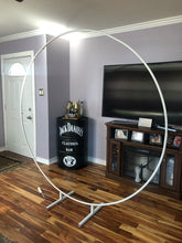 Load image into Gallery viewer, Wrought Iron Wedding mariage round backdrop arch stand birthday party