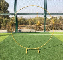 Load image into Gallery viewer, Wrought Iron Wedding mariage round backdrop arch stand birthday party