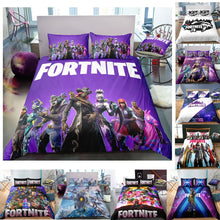 Load image into Gallery viewer, 3D Cartoon Bedding Suit Fortnites Quilt Cover Fortress Night Printed
