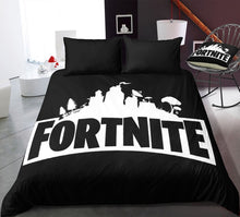 Load image into Gallery viewer, 3D Cartoon Bedding Suit Fortnites Quilt Cover Fortress Night Printed