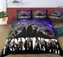 Load image into Gallery viewer, 3D Cartoon Bedding Suit Fortnites Quilt Cover Fortress Night Printed