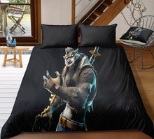 Load image into Gallery viewer, 3D Cartoon Bedding Suit Fortnites Quilt Cover Fortress Night Printed