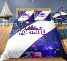 Load image into Gallery viewer, 3D Cartoon Bedding Suit Fortnites Quilt Cover Fortress Night Printed