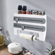 Load image into Gallery viewer, Kitchen Organizer Paper Towel Holder Cling Film Cutting  Holder Sauce
