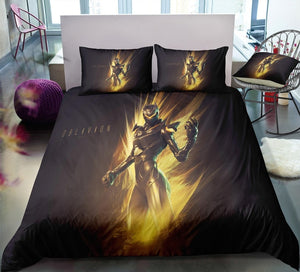3D Cartoon Bedding Suit Fortnites Quilt Cover Fortress Night Printed